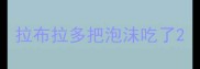 拉布拉多把泡沫吃了