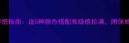 灰色泰迪穿搭指南这5种颜色搭配高级感拉满附保姆级教程