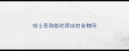 哈士奇狗能吃带冰的食物吗