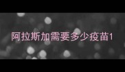 阿拉斯加需要多少疫苗