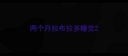 两个月拉布拉多睡觉
