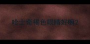 哈士奇褐色眼睛好嘛