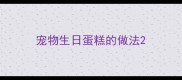 宠物生日蛋糕的做法