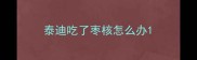 泰迪吃了枣核怎么办