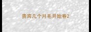 贵宾几个月毛开始卷