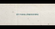 四个月的哈士奇能吃炸鸡吗