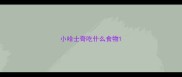 小哈士奇吃什么食物