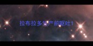 拉布拉多生产前呕吐