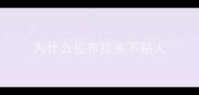 为什么拉布拉多不粘人
