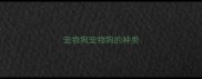 宠物狗宠物狗的种类
