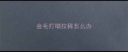 金毛打嗝拉稀怎么办
