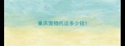 重庆宠物托运多少钱