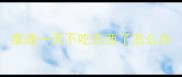 泰迪一天不吃东西了怎么办