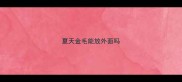 夏天金毛能放外面吗