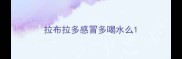 拉布拉多感冒多喝水么