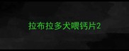 拉布拉多犬喂钙片