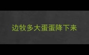 边牧多大蛋蛋降下来