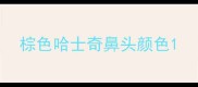 棕色哈士奇鼻头颜色