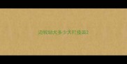 边牧幼犬多少天打疫苗