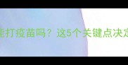 狗狗生病能打疫苗吗这5个关键点决定是否接种