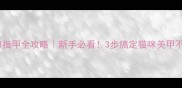 幼猫剪指甲全攻略新手必看3步搞定猫咪美甲不流血