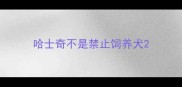 哈士奇不是禁止饲养犬
