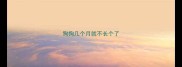 狗狗几个月就不长个了