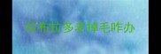 拉布拉多老掉毛咋办