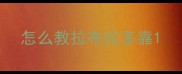 怎么教拉布拉多靠