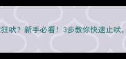 拉布拉多在家狂吠新手必看3步教你快速止吠告别噪音困扰
