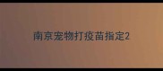 南京宠物打疫苗指定
