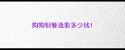 狗狗钡餐造影多少钱