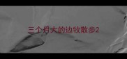 三个月大的边牧散步